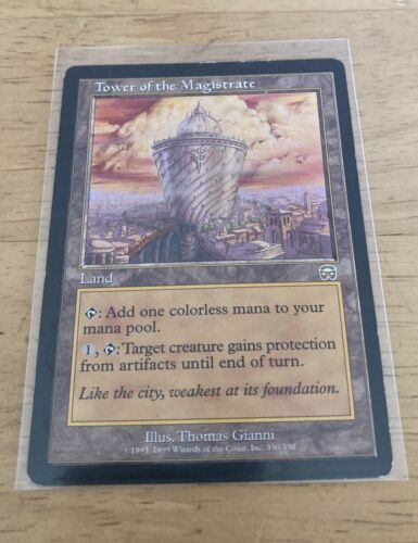 Mercadian Masques Rare 1999 Tower Of The Magistrate Magic the Gathering Card NM - Picture 1 of 2