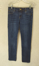 KUT from the Kloth Women Jeans 4 Blue Cotton Blend Straight Catherine Boyfriend