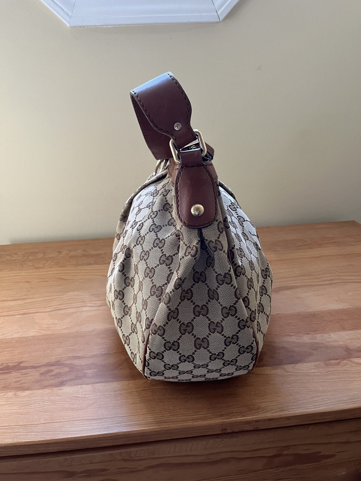 Authentic Gucci Monogram Handbag - image 5