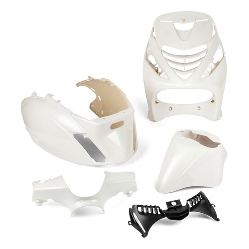 KIT CARENE CARENATURE PLASTICHE NERO LUCIDO PER PIAGGIO ZIP 50 2T 4T 2000 - 2021