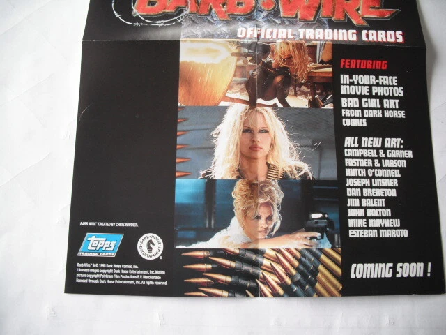 TOPPS BARB WIRE PAMELA ANDERSON TRADING CARDS BOX TOP POSTER - Image 3 of 3