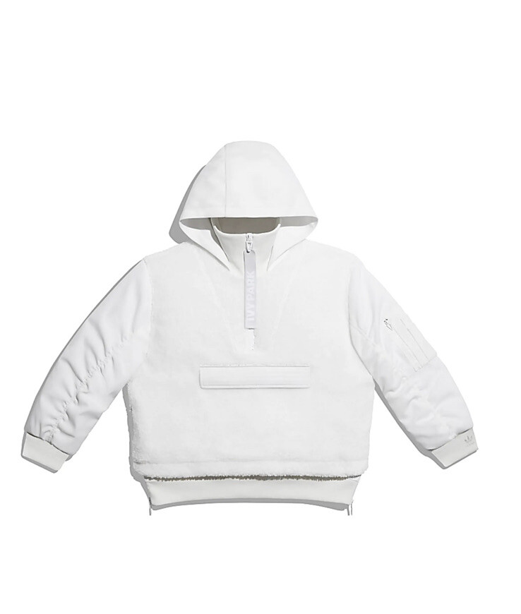 Adidas x Ivy Park Icy Park 1/2 Zip Sherpa Jacket White