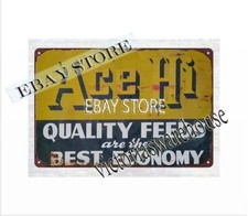 Ace Hi Quality Feeds barnyard farmhouse metal tin sign home kitchen pub studio s