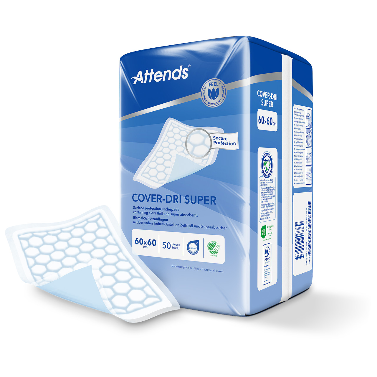 Attends Light Cover Dri 60 X 60 Super Pack Of 50 - Image 4