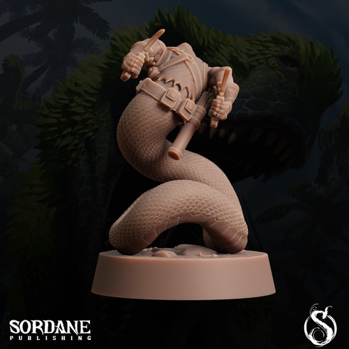 Yuan Ti Rogue Pose 2b | Sordane Publishing | D&D Miniature | Nyantari - Picture 5 of 5
