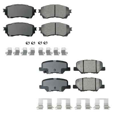 Akebono ProACT Front and Rear Ceramic Brake Pads Set Kit for Mazda 6 FWD '14-'15