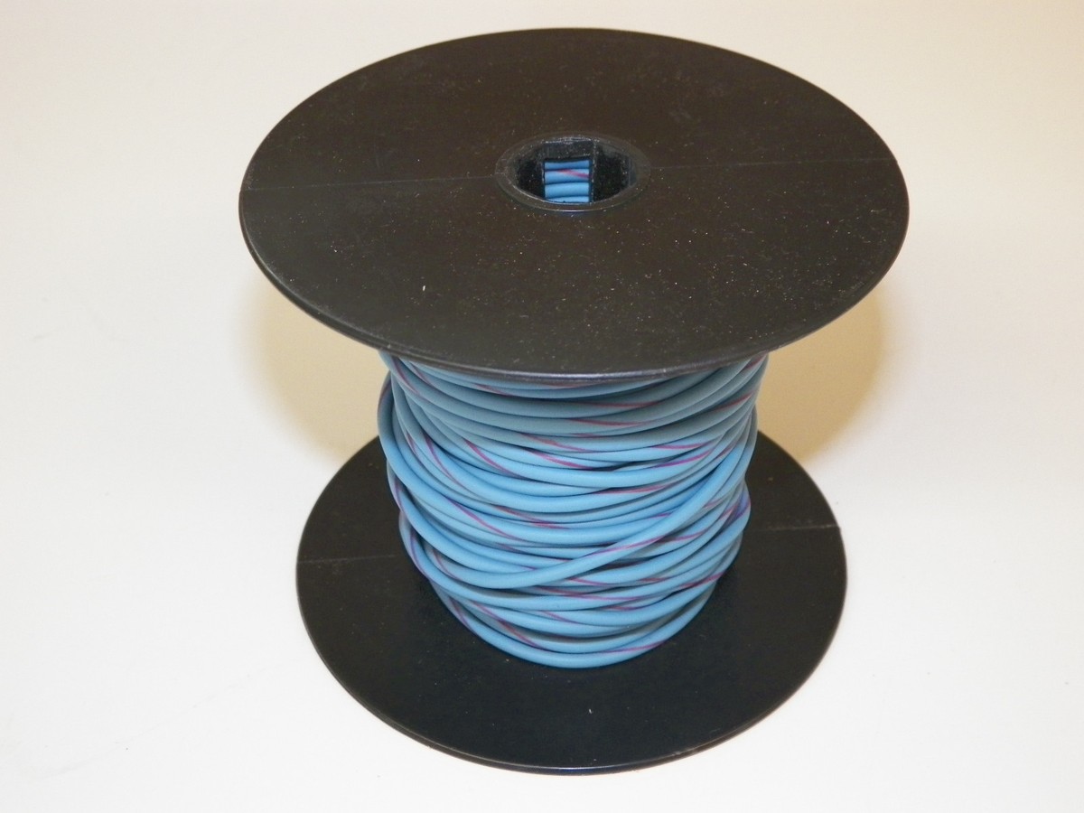 100 Ft Spool 16 Gauge GXL Wire – White/Red Stripe | High Temp Automotive Copper – USA Made