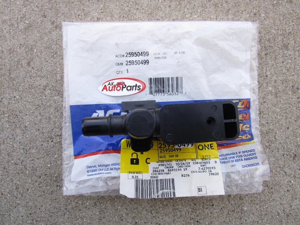 GMC CHEVY BUICK SAAB OLDSMOBILE ISUZU 25950499 VAPOR CANISTER VENT VALVE OEM NEW Foto 2 de 3