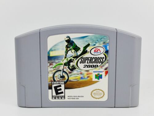 Supercross 2000 Nintendo 64 N64 Game Pak ©️1997 getestet original Cartridge