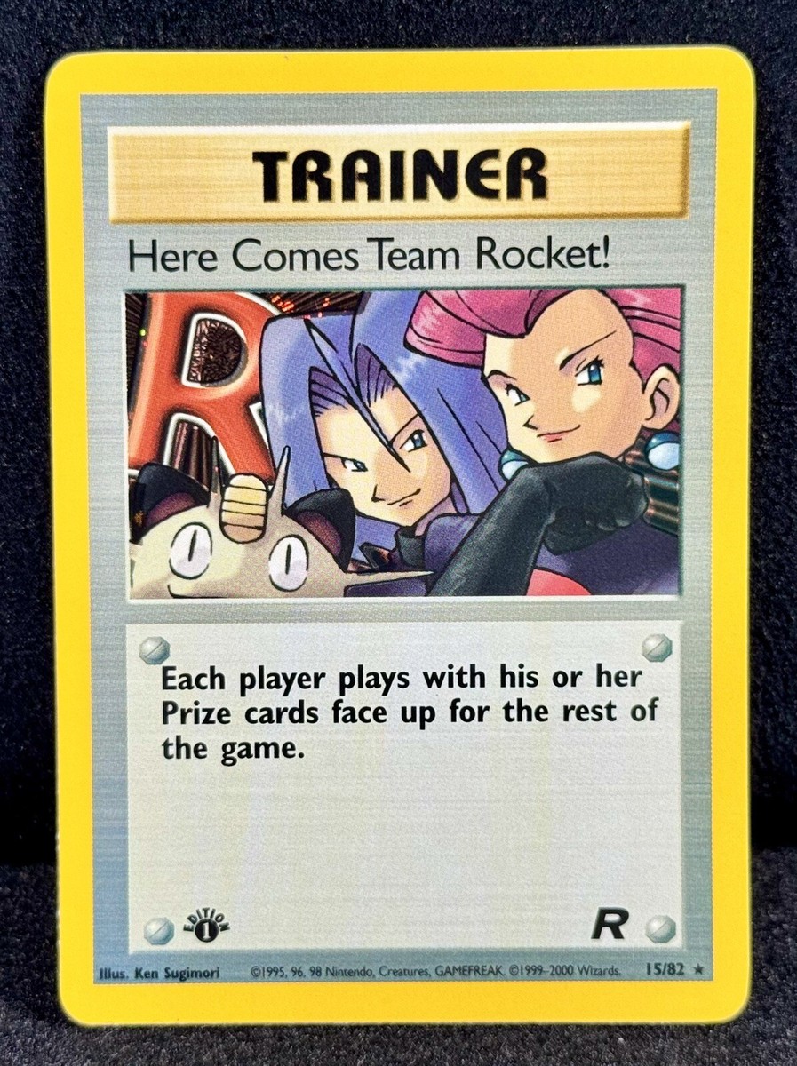 🔥Trainer 1st EDITION “Here Comes Team Rocket!” 15/82 Unlimited