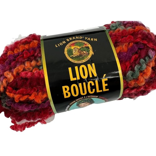 Gomitolo Lion Brand Sesame Street Fuzzy Friends – Elmo Rosso, 100g, 30m, Filato Jumbo Peluche - 3