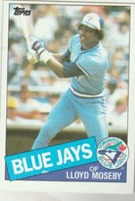 FREE SHIPPING-MINT-1985 Topps #545 Lloyd Moseby Blue Jays PLUS BONUS CARDS