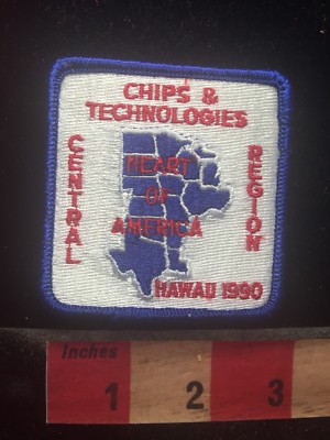 1990 Chips & Technologies Heart Of America Central Region ( HAWAII ?) Patch 70X7