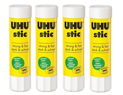 4x UHU stic Klebestift Klebestick Schulkleber Papierkleber Universal 21 g