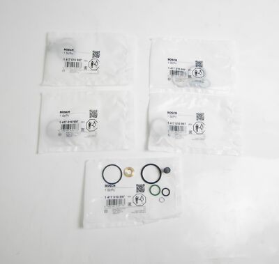 5 ORIGINAL BOSCH Repsatz Pumpe Düse Einheit VW 2,5l TDI PD Dichtsatz T5 Touareg