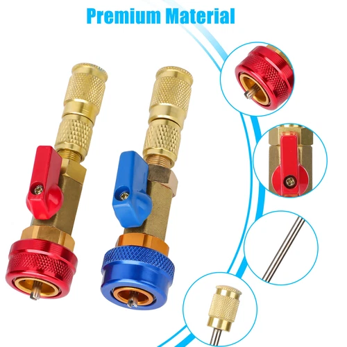 Valve Core Quick Remover Installer R134A High Low Pressure Tool Air Conditioning - Picture 5 of 9