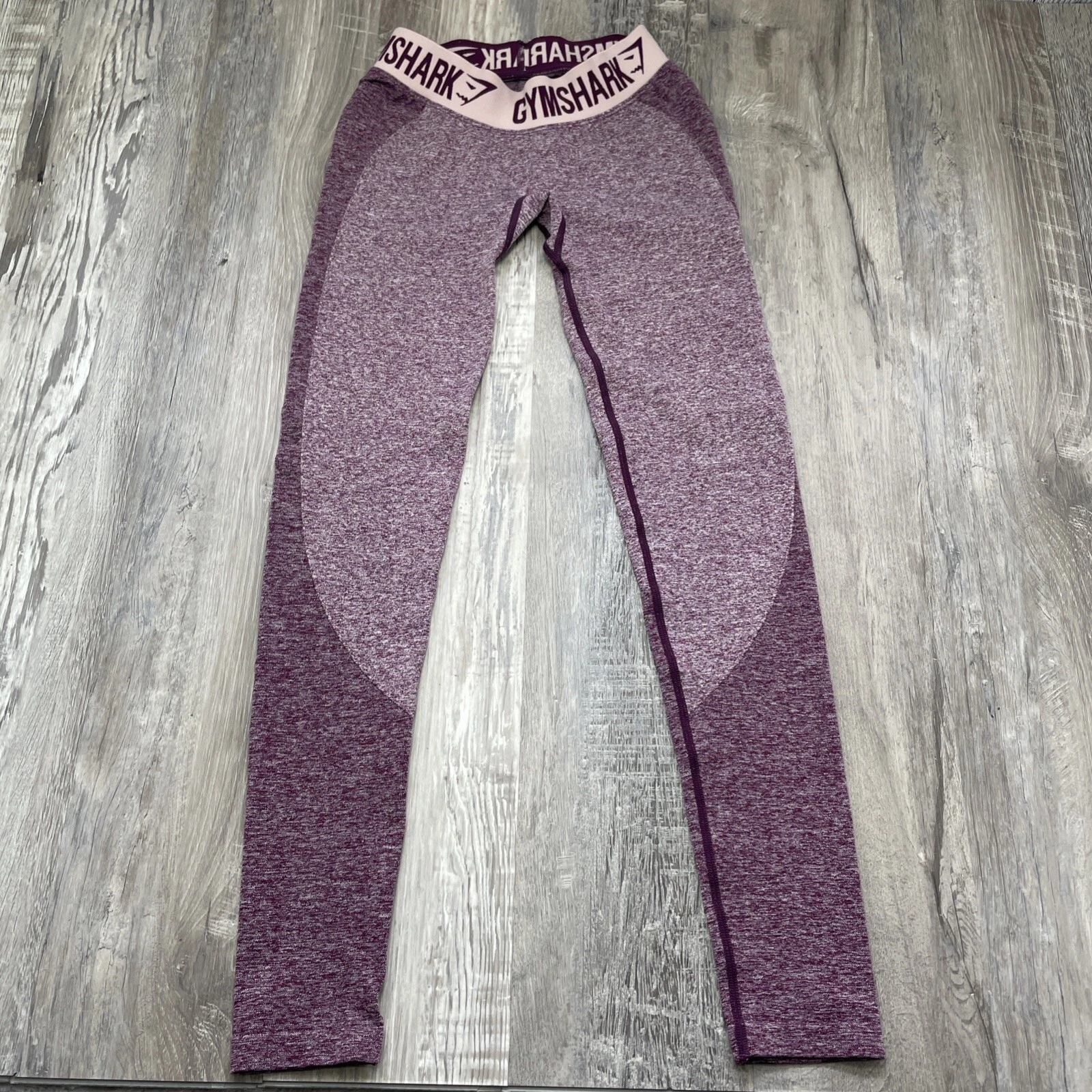 gymshark flex low rise heathered burgundy maroon wine leggings