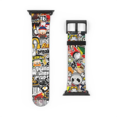 Adesivi Apple Watch cinturini orologio in finta pelle, cinturino, cintura - Foto 3 di 34