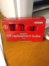 Christmas Noma Replacement Light Bulbs C 9 1/4 - Packages of 4 Bulbs