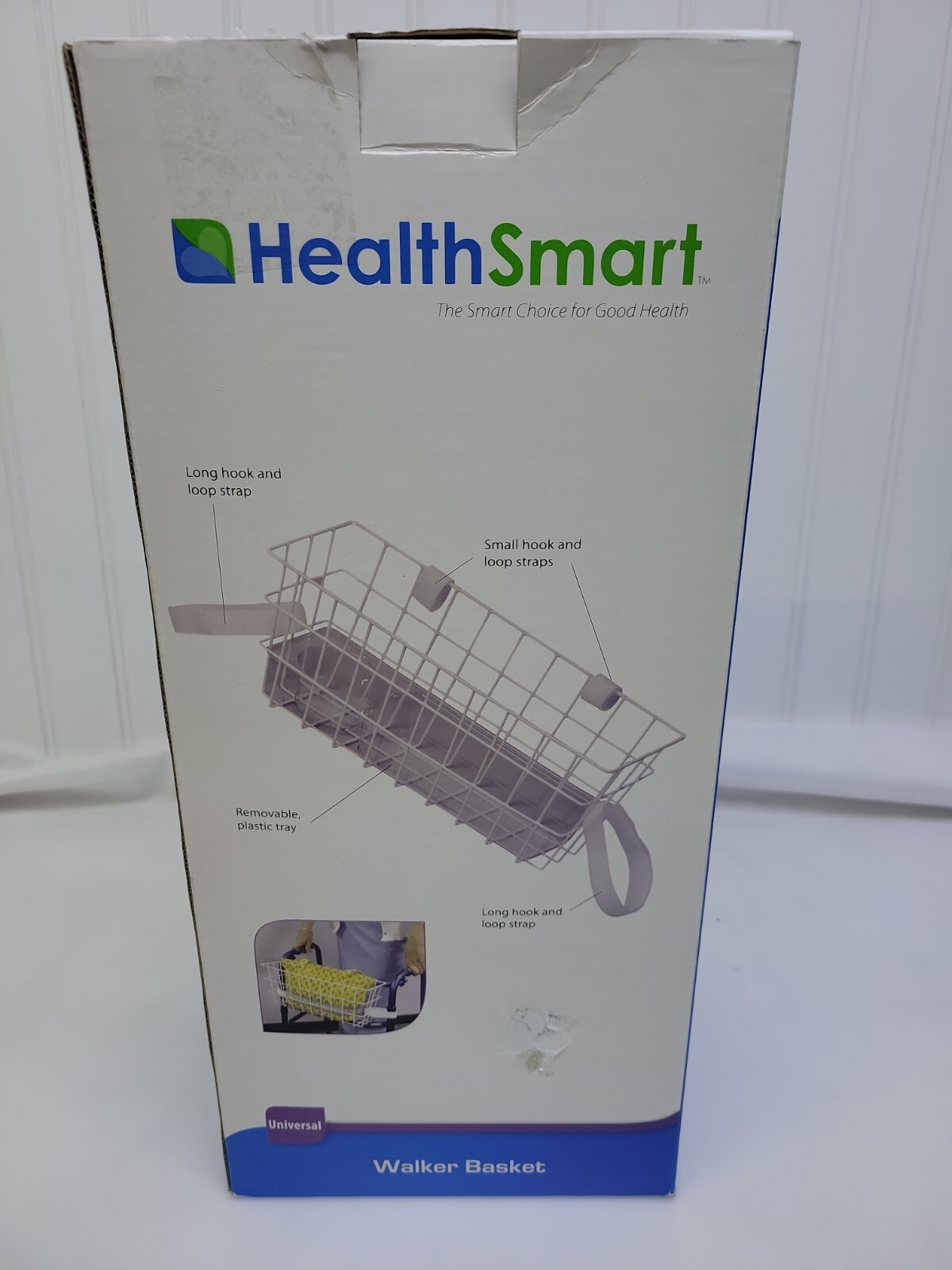 Healthsmart Walker Basket Universal for with Tray and Cup Holder
