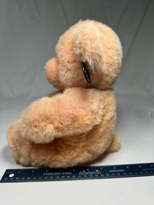 24K Polar Puff Teddy Bear Stuffed Animal Melon Apricot 1991 Plush