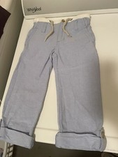 Janie And Jack 4 Blue Sailor Pants GUC Boys Cute Dressy Beach