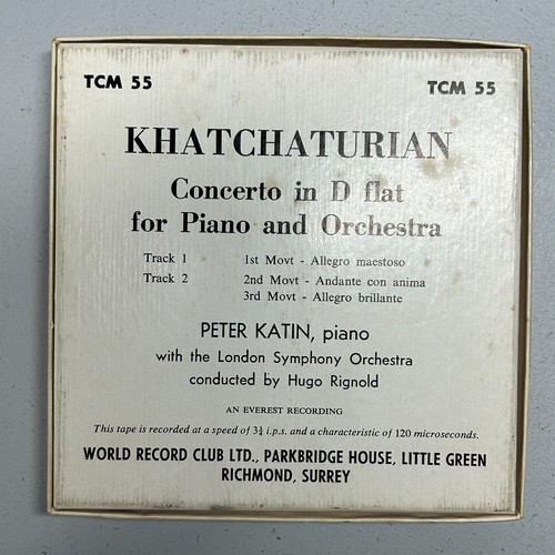 Vintage Khatchaturian Concerto in D Flat Reel to Reel Tape WRC Boxed UNTESTED - Picture 2 of 17