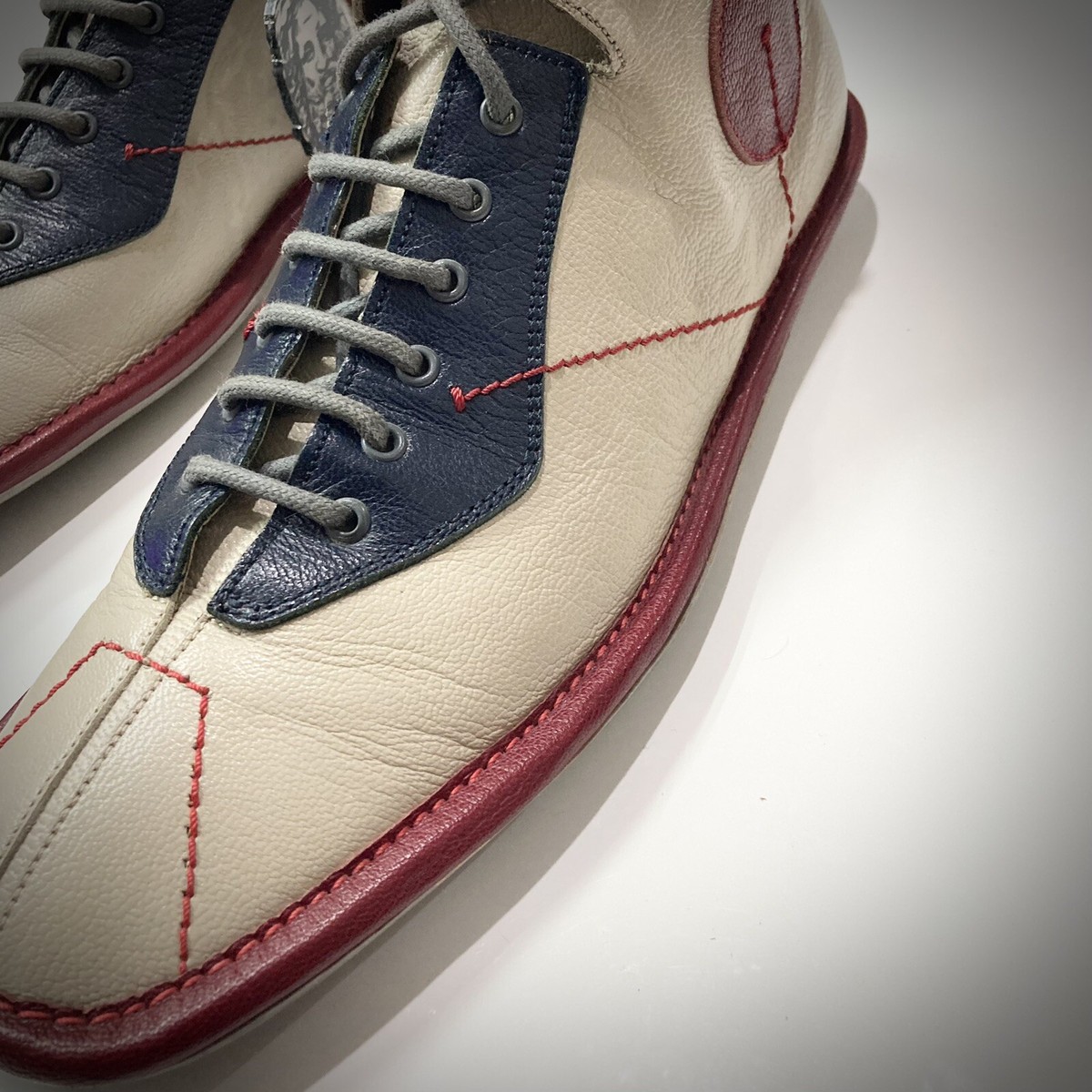 靴 05ss archive prada leather design shoes Vintage Prada Leather Original Shoe Classic Rare Women's Size 38.5