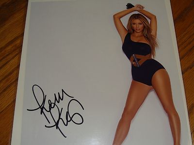KIM KARDASHIAN AUTOGRAPHED SIGNED 8
