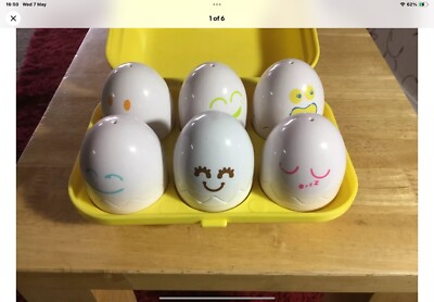 TOMY Verstecken und Quietschen Stimmung Eier Form Farbsortierung Aktivität Spielzeug