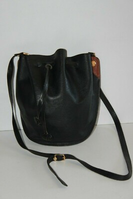 PHILIPPE CHARRIOL Tasche Vintage Besace Handtasche Leder feiner Schultergurt BE