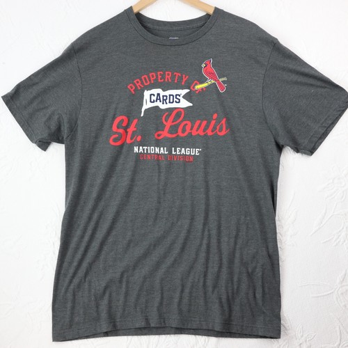 Mens St Louis Cardinals T Shirt Adult L Baseball MLB Ring Spun Soft Cards Large - Picture 5 of 9