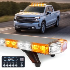 Xprite 48 132w White Amber Mix Led Strobe Light Bar Rooftop Emergency Beacon