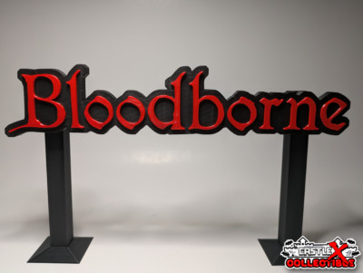 BLOODBORNE FROMSOFT 3D Printed Wall Art(PS4 Retro Gaming Vintage Horror Game)