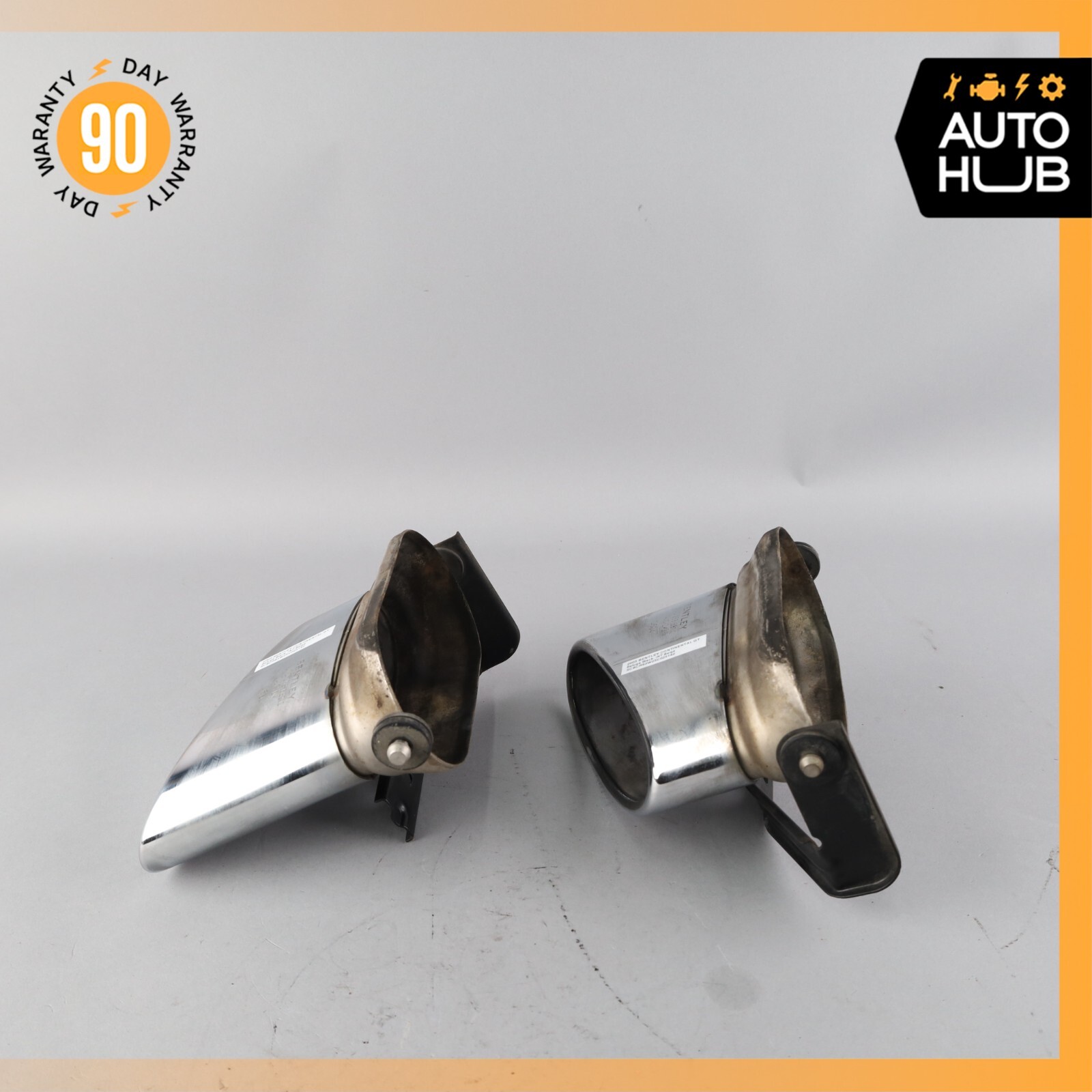Bentley Continental GT GTC Exhaust Muffler Tips Left and Right Set OEM 81k