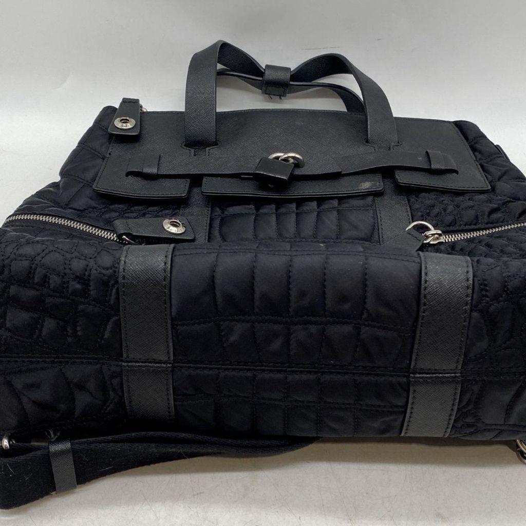 Henri Bendel Jetsetter Convertible Backpack Black Nylon Leather Wardrobe Staple Henri Bendel Jetsetter Convertible Black Leather/Nylon  main image 4