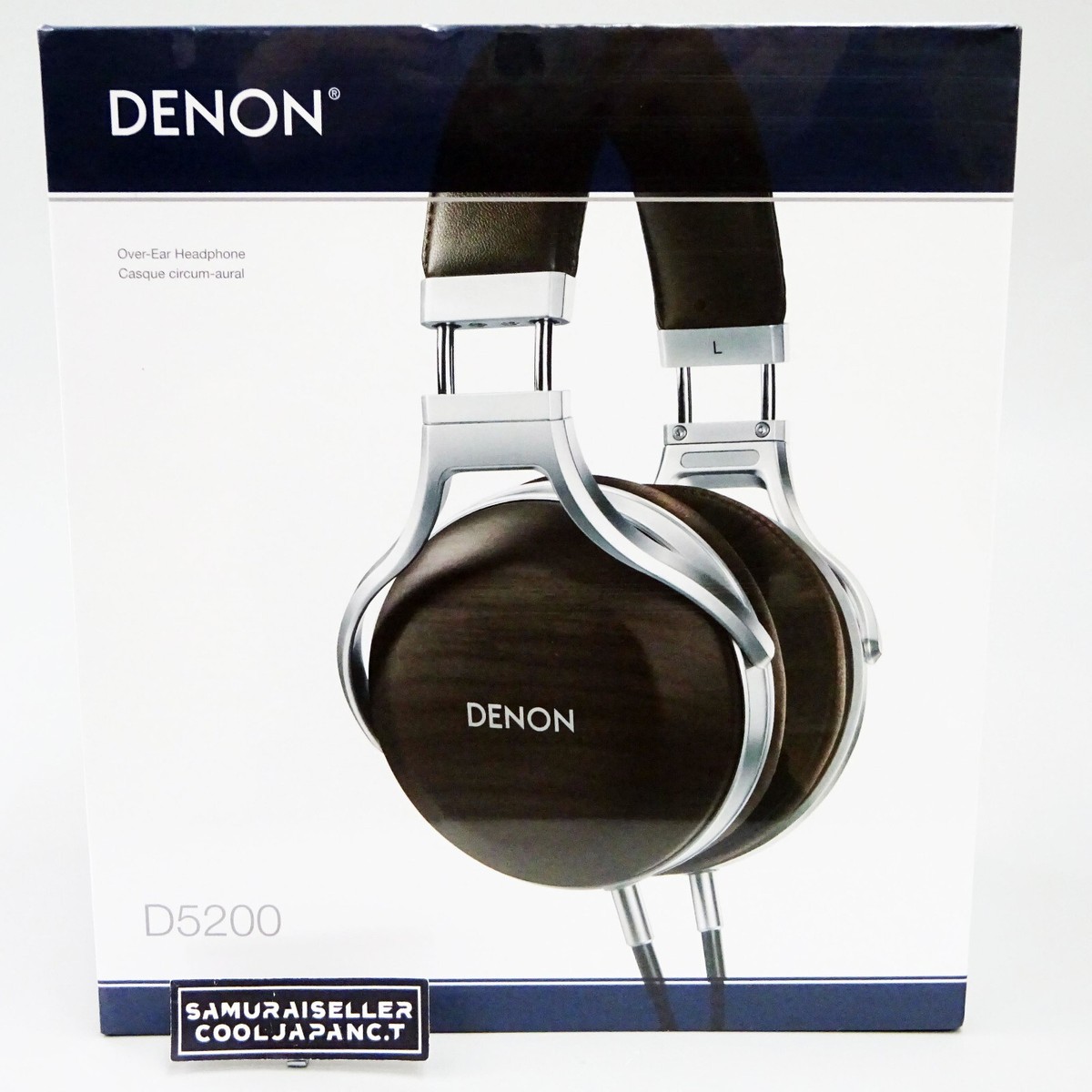 Denon AH-D5200 Over the Ear Headphones - Zebrawood for sale