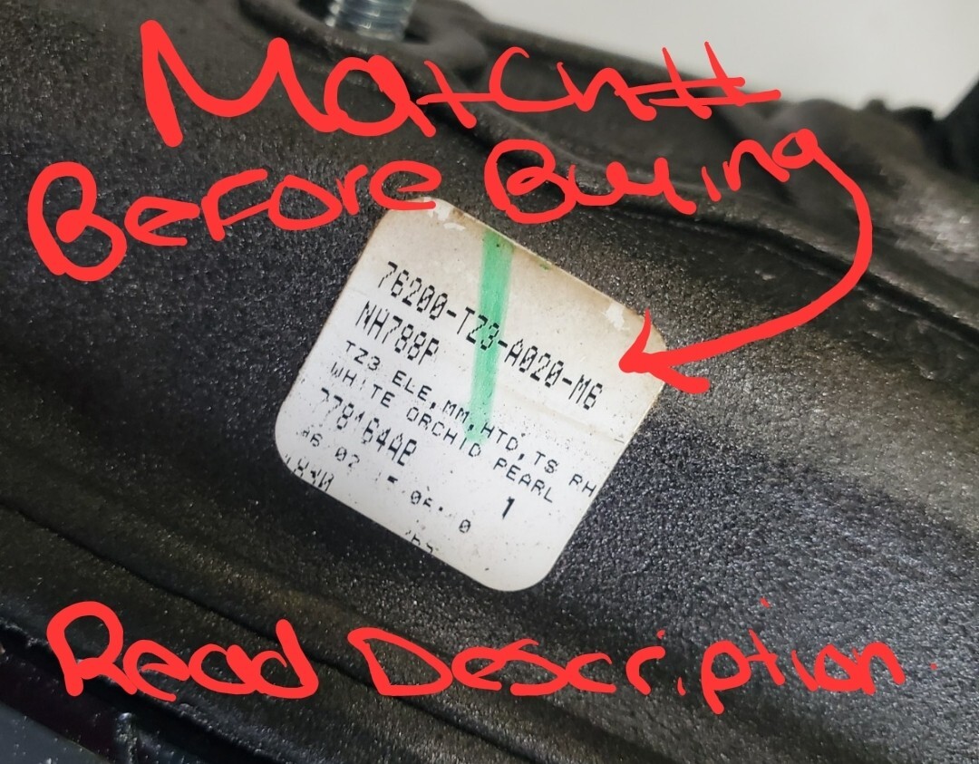 2015 2016 2017 Acura TLX Passenger Side View Door Mirror Grey OEM  