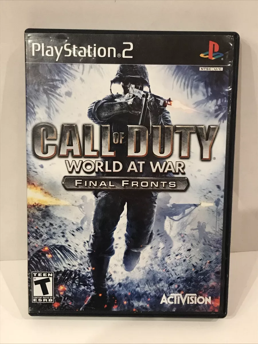 Call of Duty World at War Final Fronts Sony Playstation 2 Game