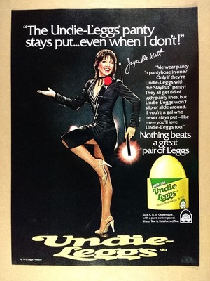 1980 Joyce Dewitt Photo L Eggs Undie Leggs Pantyhose Vintage Print Ad Ebay