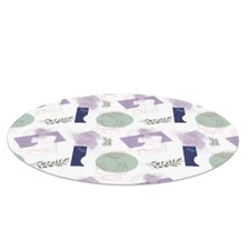 Round Office Carpet Mat Pad Floor Protector Antique portraits PVC fi 100