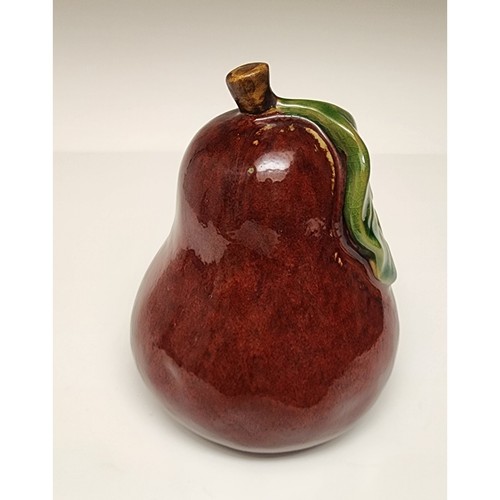 Scultura frutta pera ceramica vintage altezza 10” decorazione country cottage - Foto 6 di 12