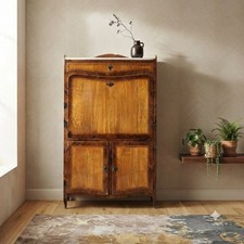 Secrétaire Antico Mogano Noce Bois de Violette Bois de Rose XVIII Secolo Italia