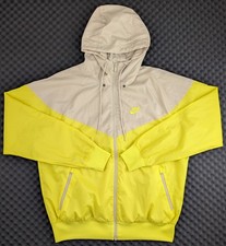 Nike Windrunner Jacke | Gelb & Beige | Stylischer Colorblocking Windbreaker Gr.