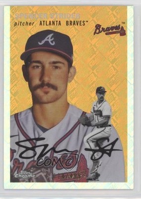 2023 Chrome Platinum Anniversary Topps Refractor /499 Spencer Strider #189 6o3