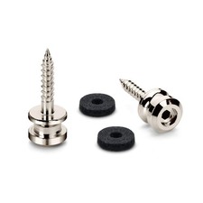 Schaller Chrome Guitar Strap Pins Set With Fe...