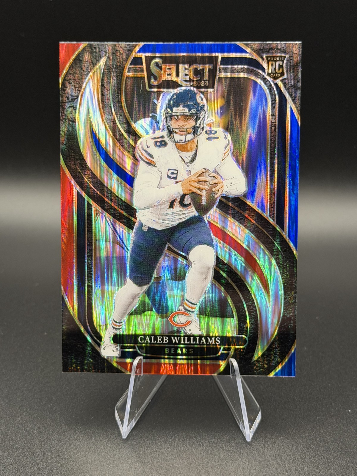 2024 Panini Select - Premier Level Caleb Williams Black & Blue Shock Prizm (RC)