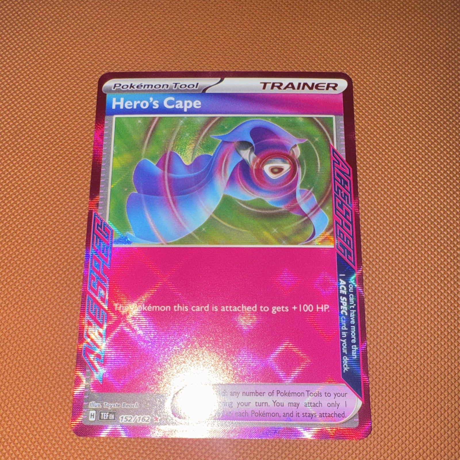 The Pokémon Company Hero's Cape 152/162 SV05 Temporal Forces ACE SPEC Holo ENG