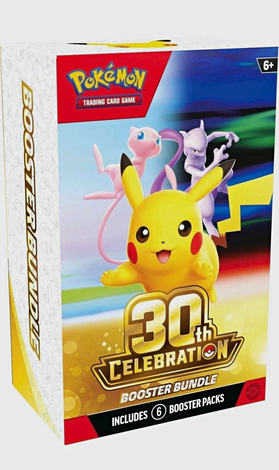 Pokémon 30th Celebration TCG Booster Bundle 6 Packs English Pikachu Mew