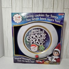 Elf On The Shelf Santas Enchanted Cookie Plate Christmas Magical Messages New